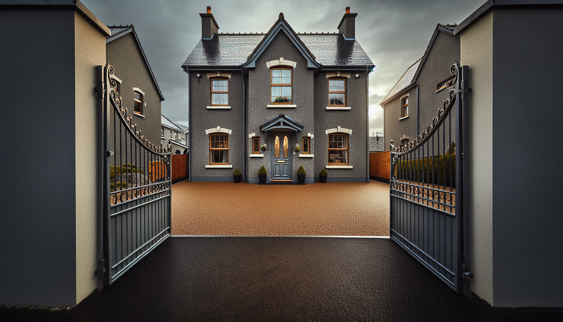 New resin bound driveway after