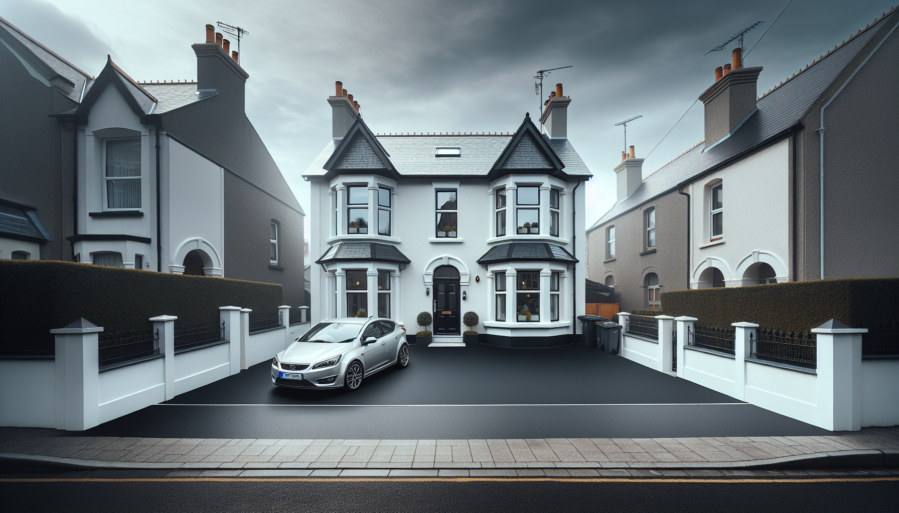 New tarmac driveway after